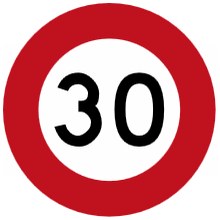 Speed Limit Sign 30 KmH