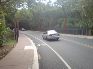 Cycle Lane On Lower Domain Drive
