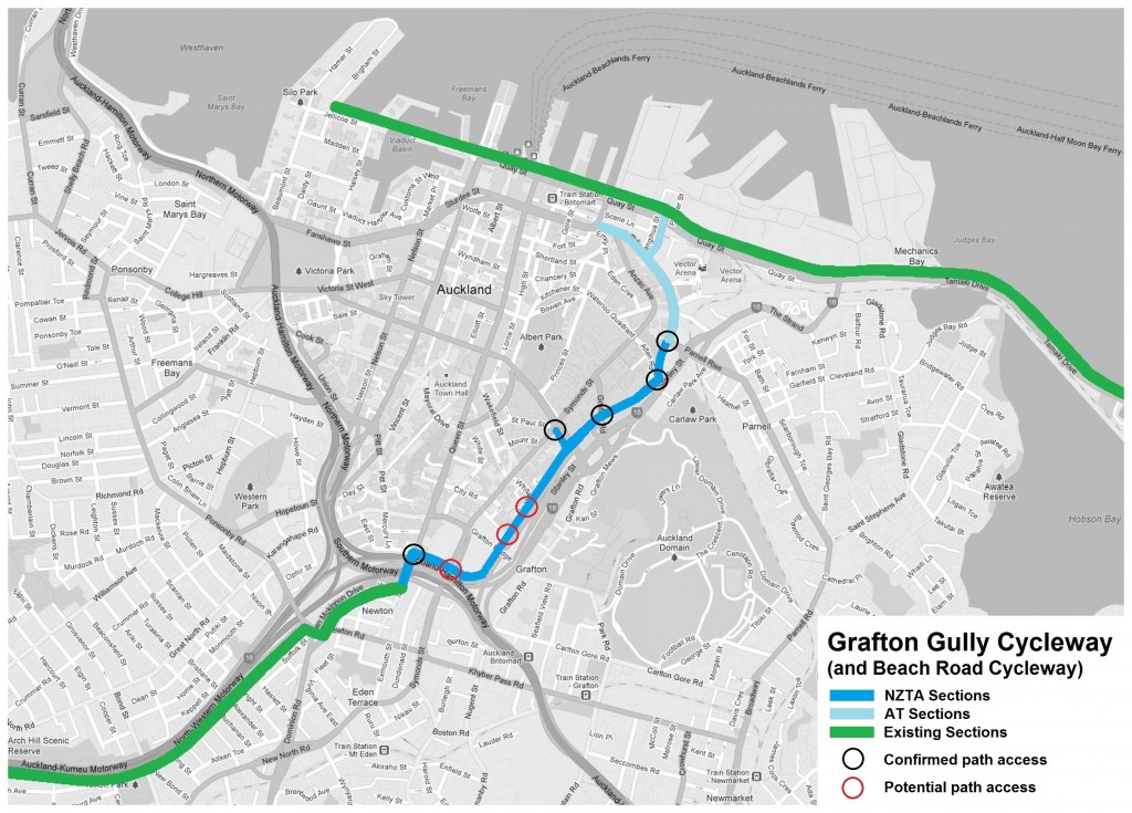 Meet you at the Beach (Road Cycleway) Bike Auckland