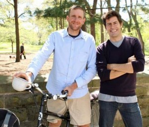 Paul Steely White (left) with Greg Wood (right). Greg will give you his perspectives on New York cycling at our AGM.