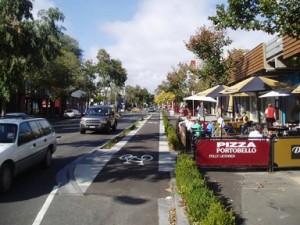 Cycle path - Cecil Street, South Melbourne