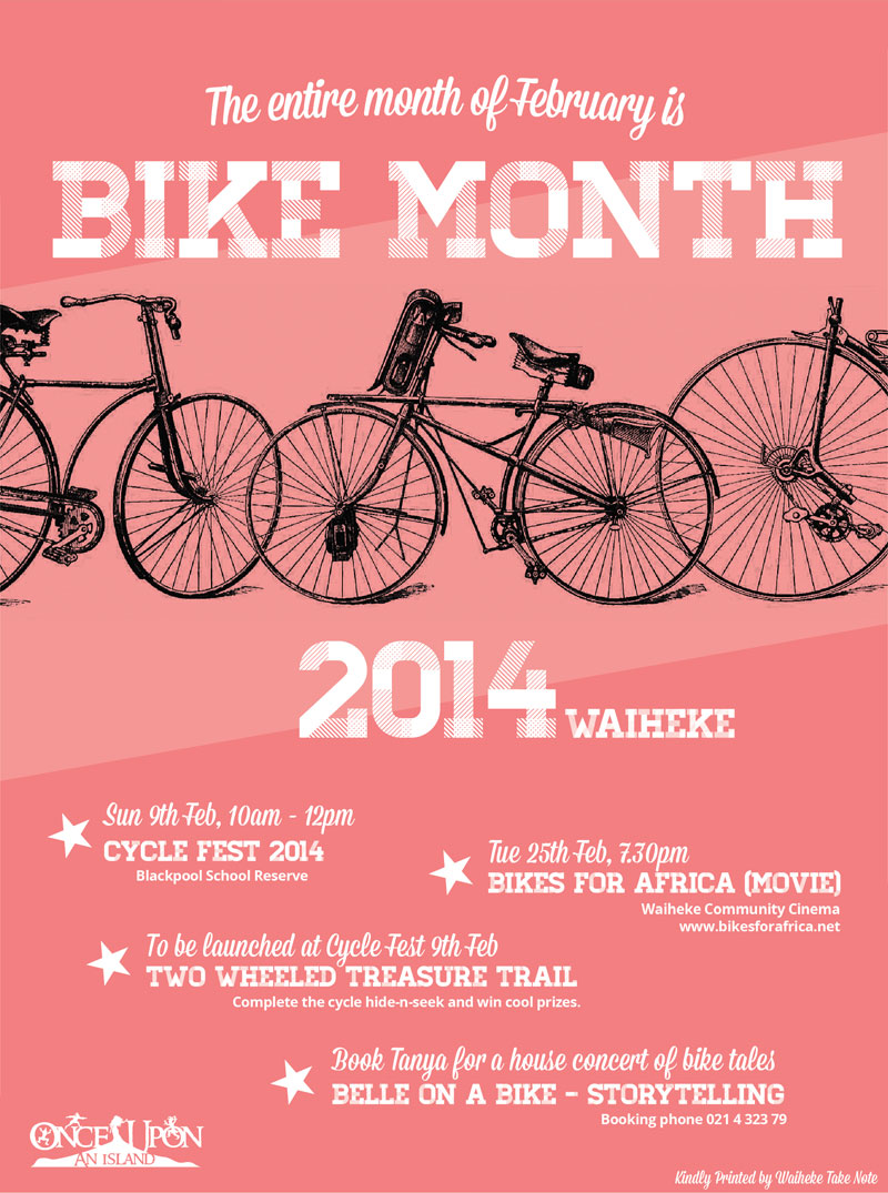 Cycle Month on Waiheke Poster