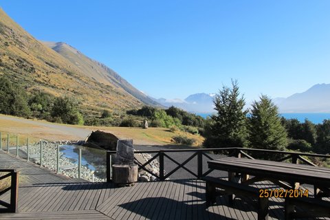 Alps2O  Ohau Lodge deck