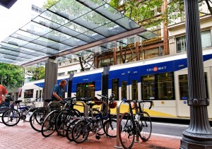 Portland Transit-Mall-bike-parking