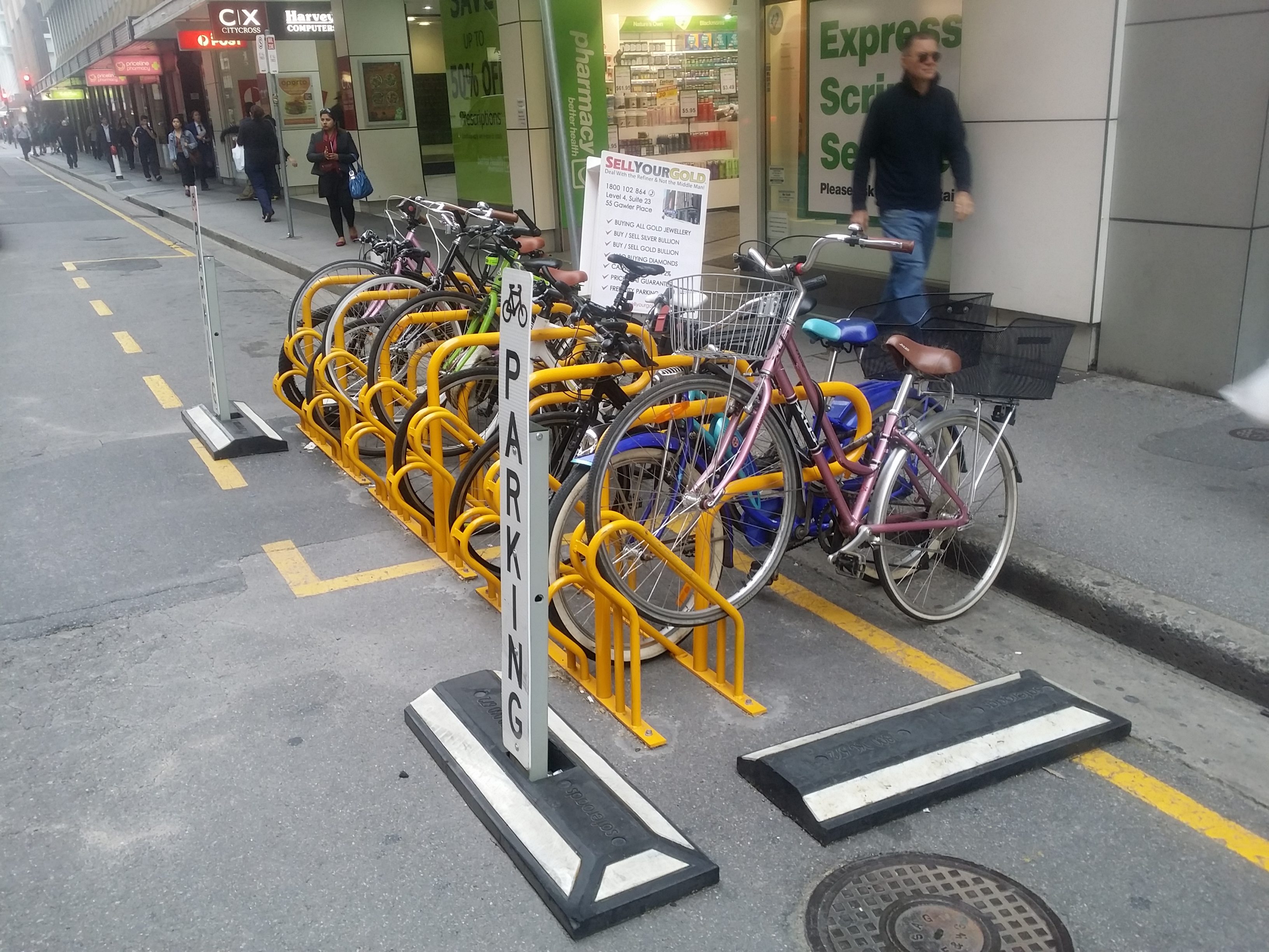 Velo city -Adelaide bike rack