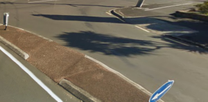 Cnr Tainui & Vauxhall - the footpath is a shared path but the ramps are not lined up.