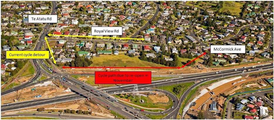 TAI Cycleway Removal of Detour Route - Nov 2014