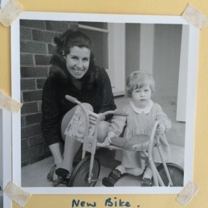 My babein' mum with me and my first bike 