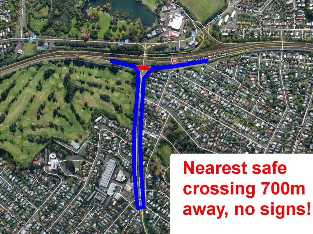 St Lukes SH16 cycleway removal