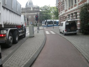 Trucks and cyclists - Dutch
