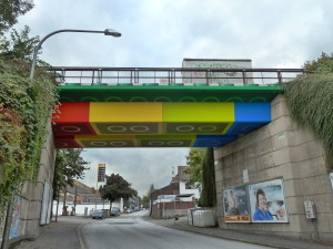 The amazing Lego Bridge, in Wuppertal, Germany (pic via Wikipedia)