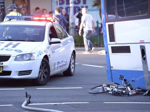 Not Bruce's bike, not this time. http://www.dailytelegraph.com.au/newslocal/north-shore/traffic-delays-on-military-rd-neutral-bay-after-cyclist-killed-in-bus-collision/story-fngr8h9d-1226902458044 