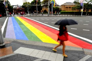 A rainbow crossing in Sydney (pic via ABCnews