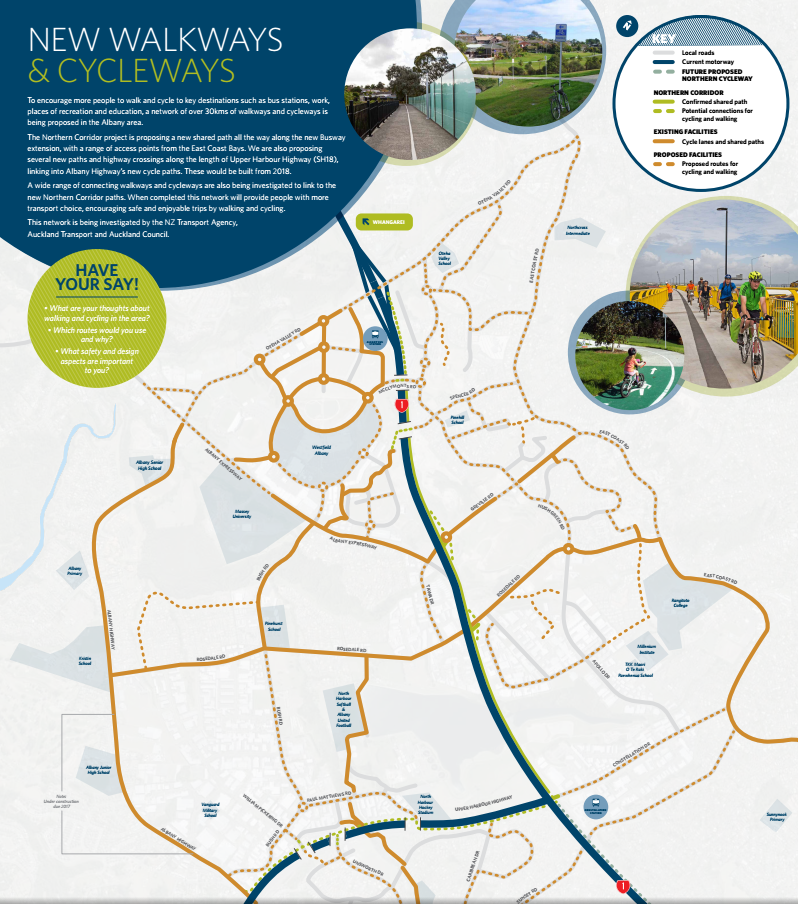 NCI Cycleway map