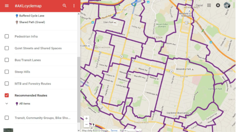 A glimpse of my #AKLcyclemap. Have a look around over here. 