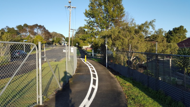 Example 02 - This is probably a bollard that needs to stay around to prevent cars entering. Recently, NZTA added more paint around it, and changed it from a wooden one to a yellow metal one. Could be a bit higher though...