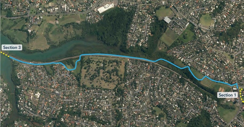 Section 2 of the GI to Tamaki path (Pic via AT)