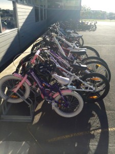 Lots of bikes at Pt Chevalier School. How many more could there be? 