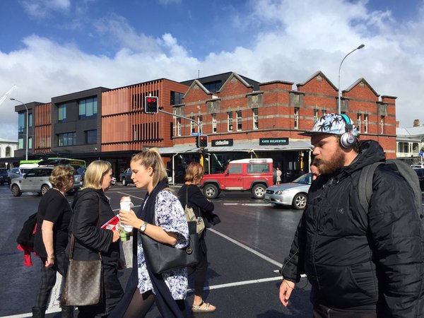 The new building in the background on the left? Used to be a gas station. (Photo: Patrick Reynolds, via Twitter)