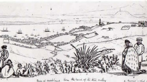 K Road in the 1840s. (Image via here)