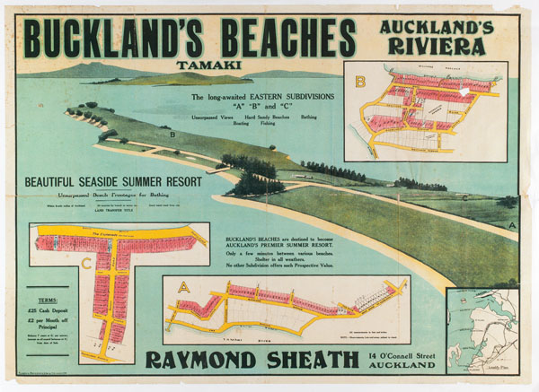 A 1923 poster advertising Auckland's Riviera. (Image via Auckland Libraries)