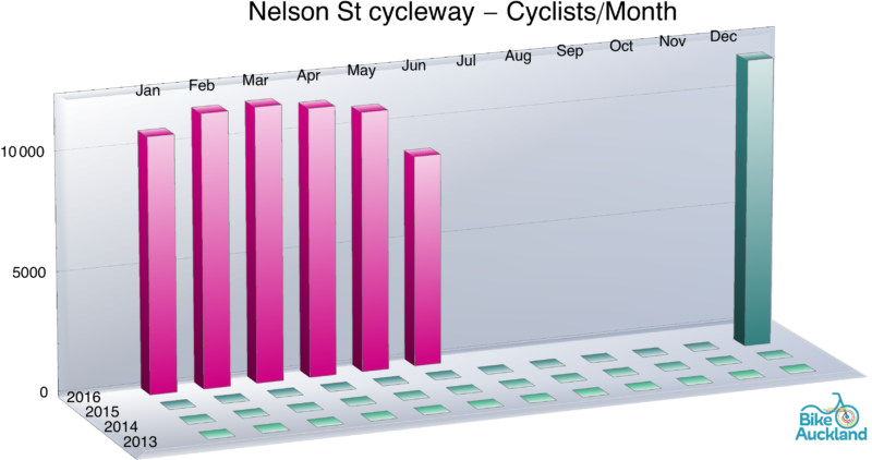 Nelson St cycleway_histogram