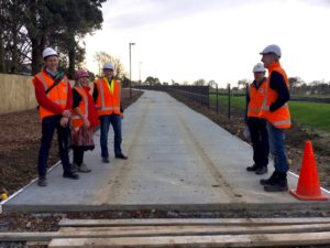 A cycleway rises in the east... our first peek at GI-Tamaki