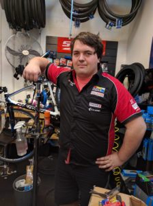 Cam Baker, mechanic at Rouleur Cycles.