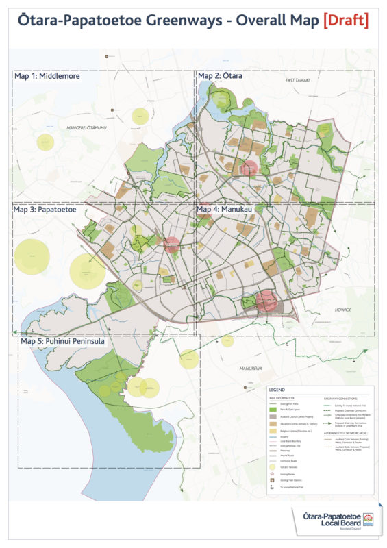 This is the overview map. For a larger version and close-ups of the sections, click here. 