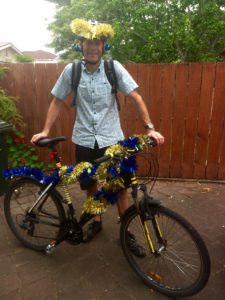 Simon Vincent, the Christmas bike fairy himself. 
