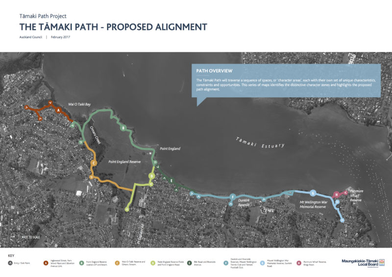 Tamaki Path Project Map