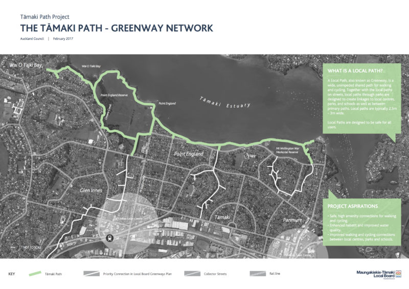 Tamaki Path overview map