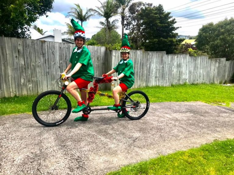 Two Elves on a Tandem Bike