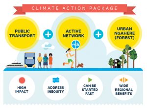Climate action package infographic