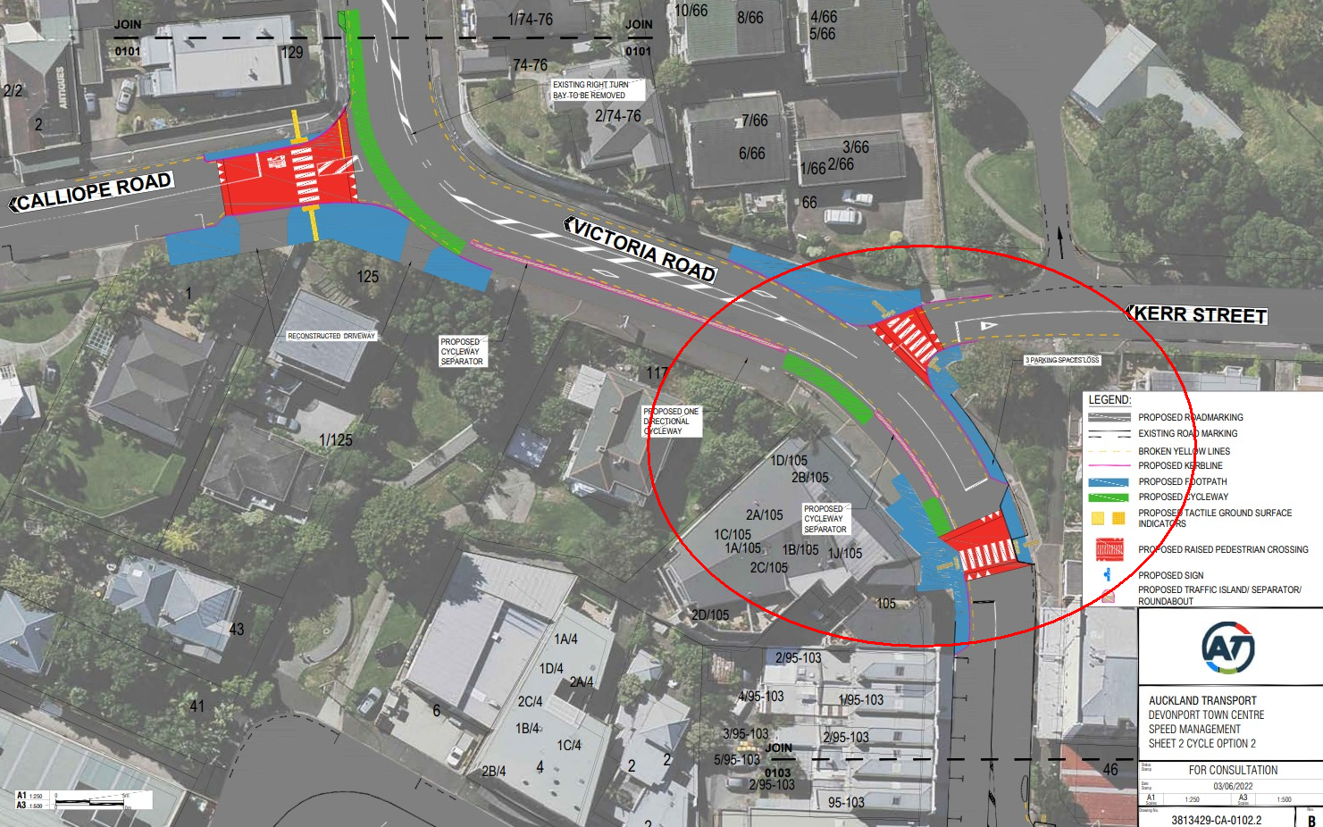 Imge of Devonport town centre safety improvements option 2