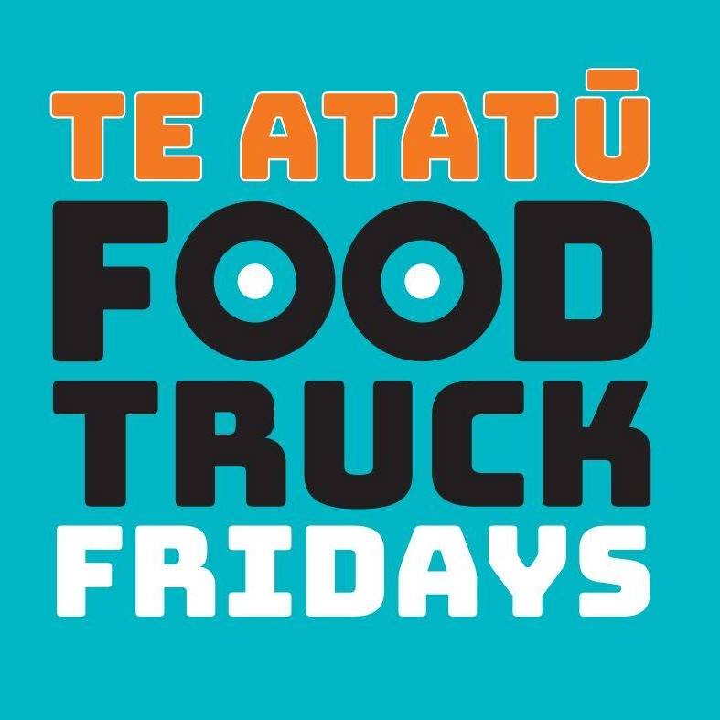 An event logo with text which reads: Te Atatū Food Truck Fridays.