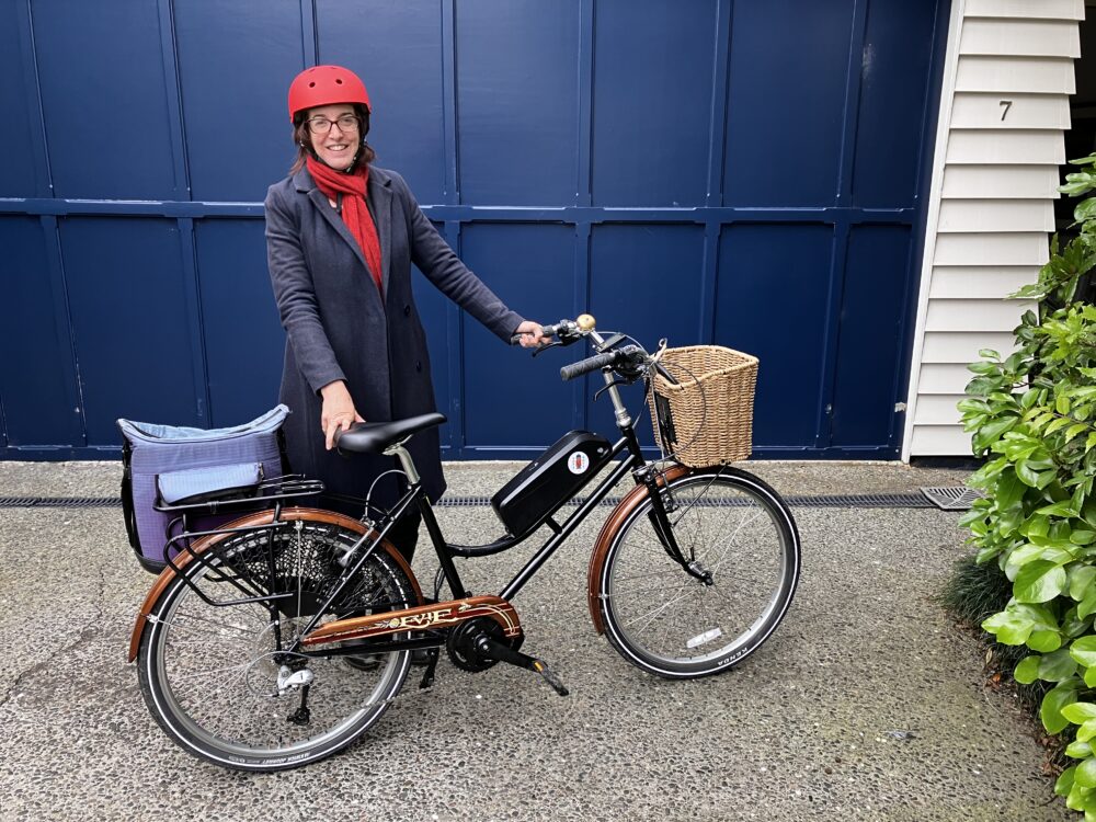 Julie and her bike